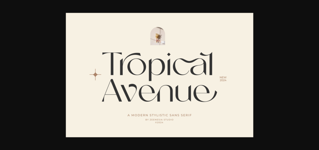 Tropical Avenue Font Poster 1