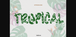 Tropical Font Poster 1