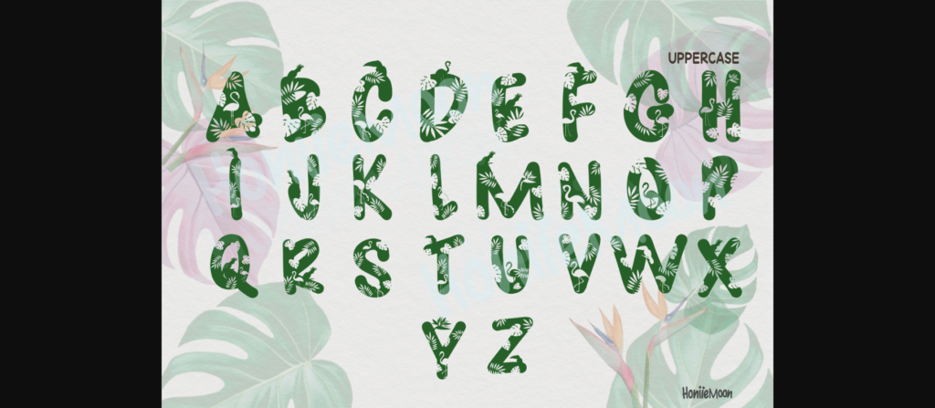Tropical Font Poster 4