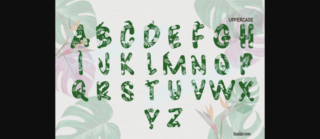 Tropical Font Poster 2