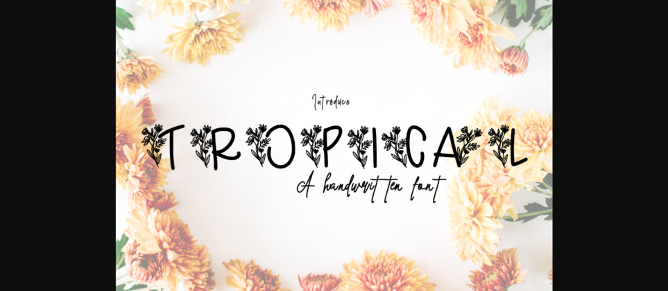 Tropical Font Poster 3