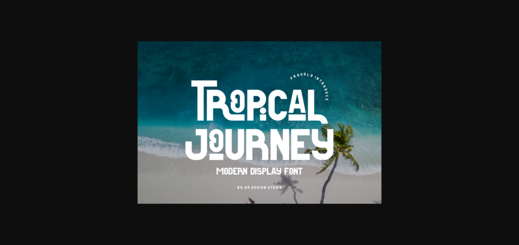 Tropical Journey Font Poster 3