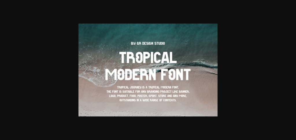 Tropical Journey Font Poster 4