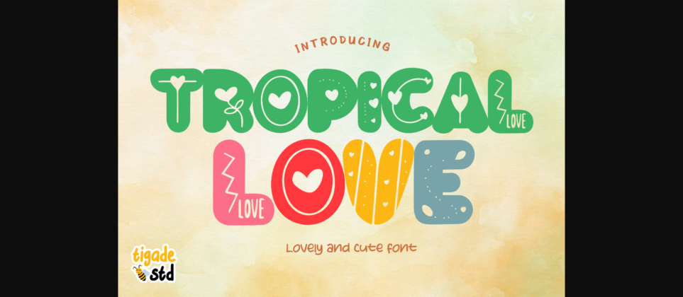 Tropical Love Font Poster 3