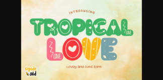 Tropical Love Font Poster 1