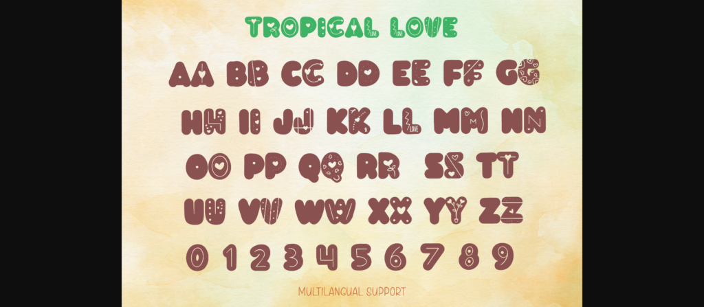 Tropical Love Font Poster 6