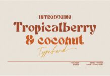 Tropicalberry Font Poster 1