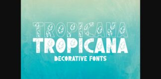 Tropicana Font Poster 1