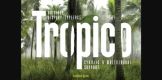 Tropico Font Poster 1