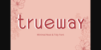 Trueway Font Poster 1