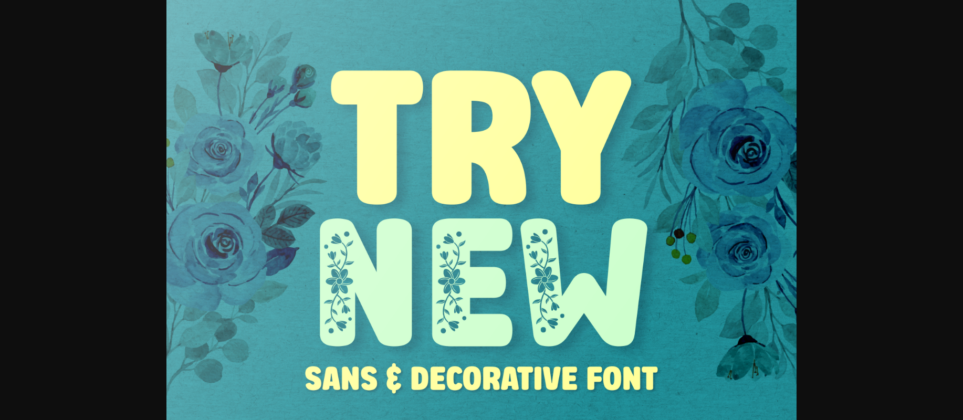 Try New Font Poster 1