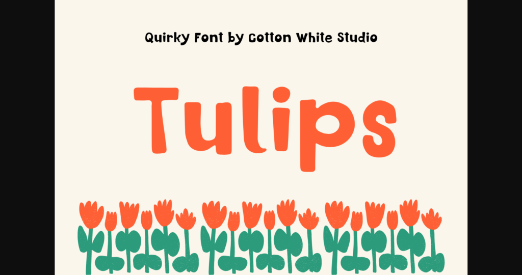 Tulips Font Poster 3