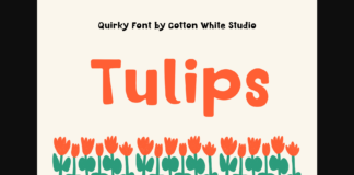 Tulips Font Poster 1