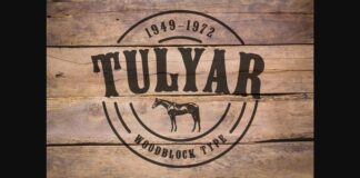 Tulyar Font Poster 1