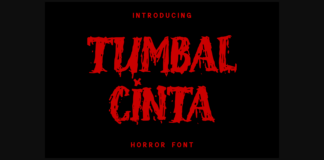 Tumbal Cinta Font Poster 1