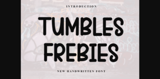 Tumbles Frebies Font Poster 1