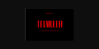 Tumuleh Font Poster 1