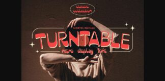 Turntable Font Poster 1
