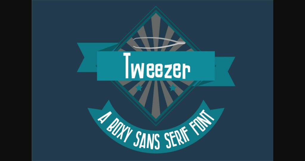 Tweezer Font Poster 3