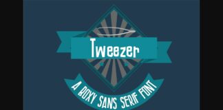 Tweezer Font Poster 1