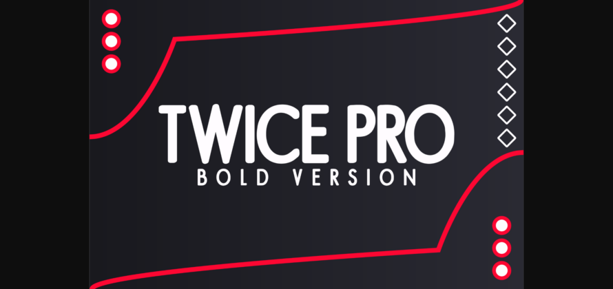 Twice Pro Bold Font Poster 3