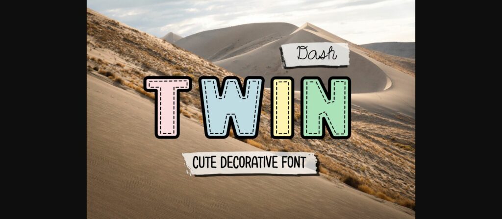 Twin Dash Font Poster 1