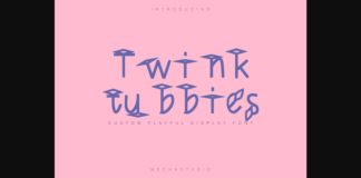 Twinktubbies Font Poster 1