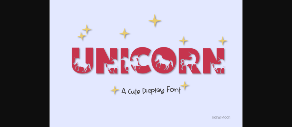 Unicorn Font Poster 3