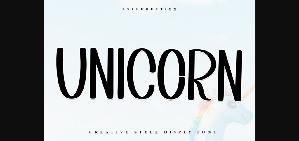 Unicorn Font Poster 1