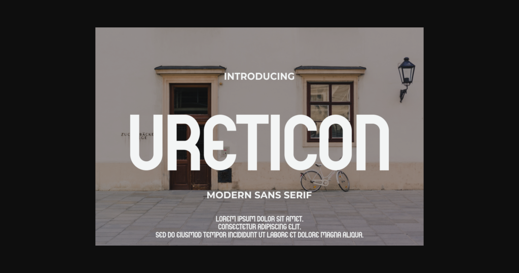 Ureticon Font Poster 1