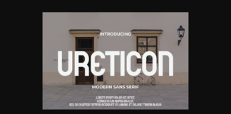 Ureticon Font Poster 1