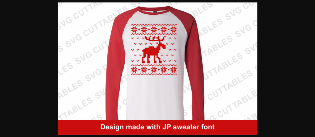 Ugly Christmas Sweater Font Poster 4