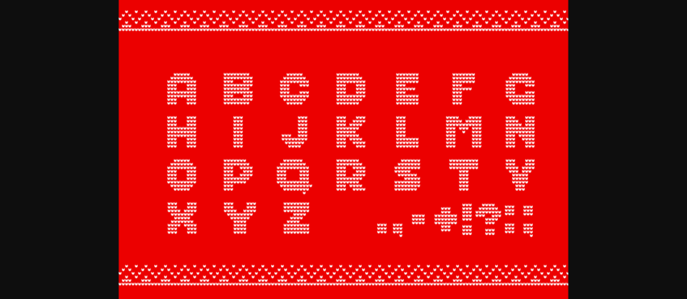 Ugly Christmas Sweater Font Poster 5