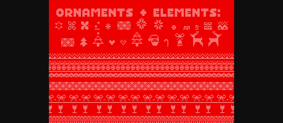 Ugly Christmas Sweater Font Poster 6