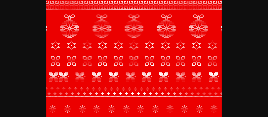 Ugly Christmas Sweater Font Poster 9