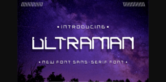 Ultraman Font Poster 1