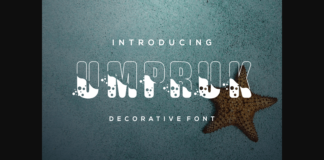 Umpruk Font Poster 1