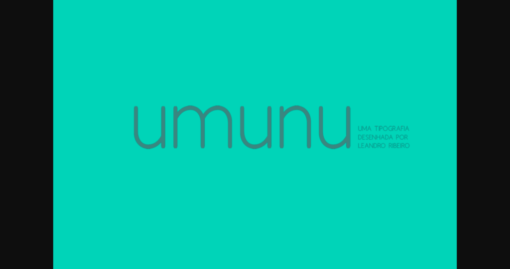 Umunu Font Poster 3