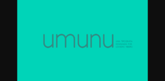 Umunu Font Poster 1