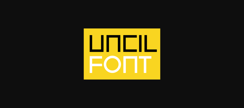 Uncil Font Poster 1