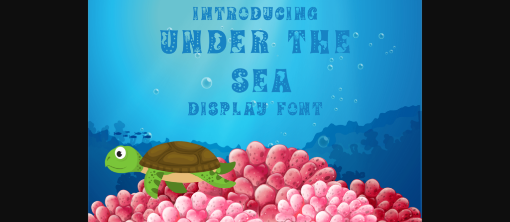 Under the Sea Font Poster 1