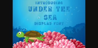 Under the Sea Font Poster 1