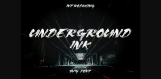Underground Ink Font Poster 1