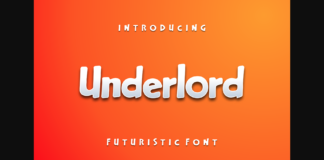 Underlord Font Poster 1