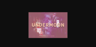 Undermoon Font Poster 1