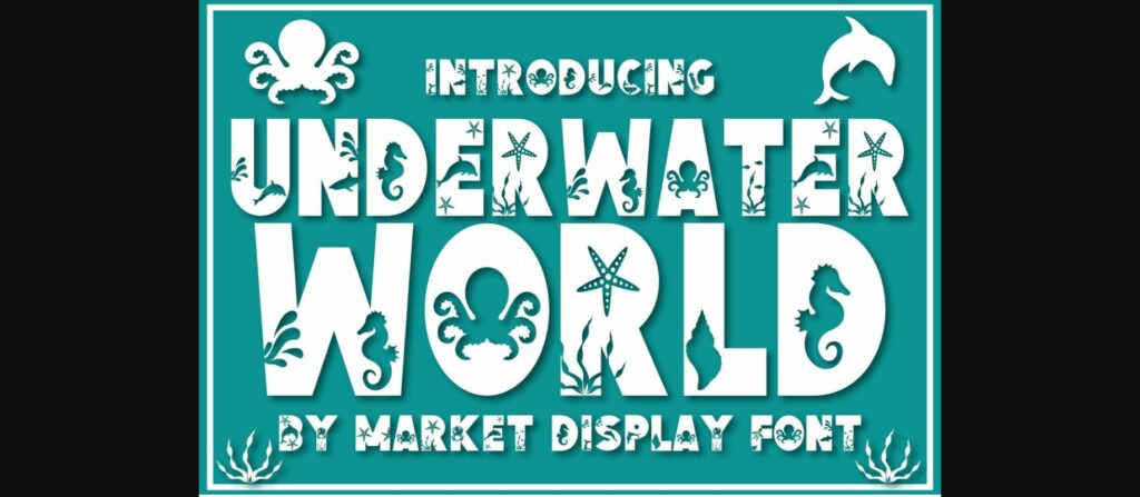 Underwater World Font Poster 1