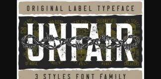 Unfair Font Poster 1