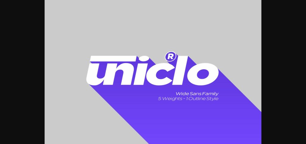 Uniclo Font Poster 3