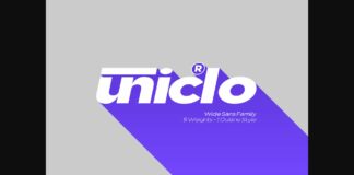 Uniclo Font Poster 1