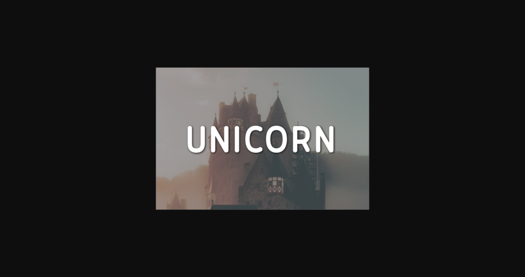 Unicorn Font Poster 1